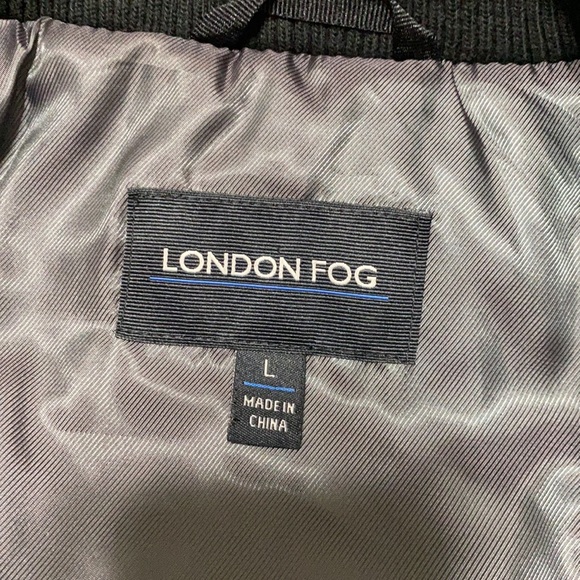 LONDON FALL TOWER BLACK JACKET zip button up. 60% wool, 30% polyester, 10% rayon - Picture 11 of 12